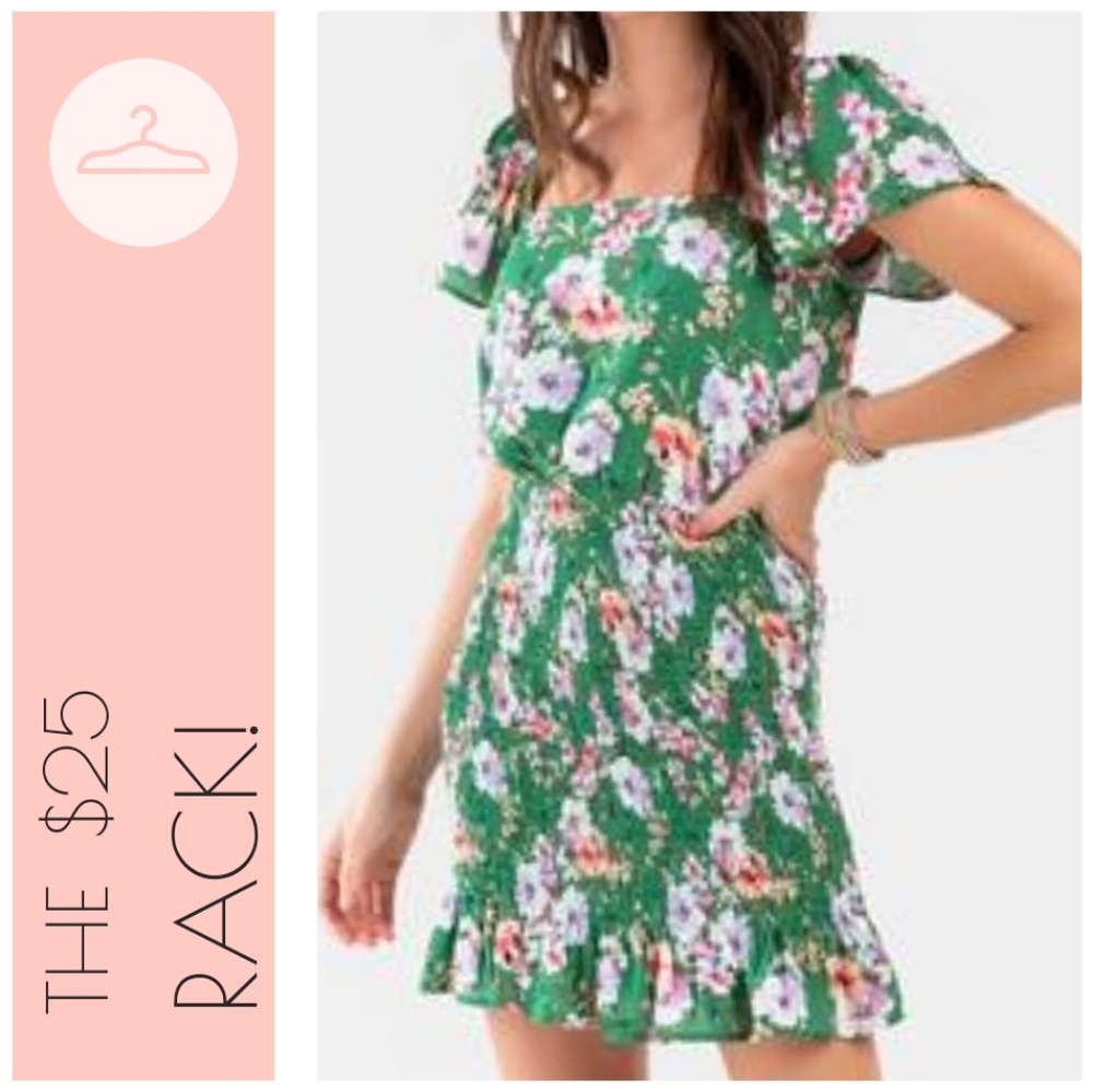 Koriie Floral Ruched Dress. Small. Gently Used.